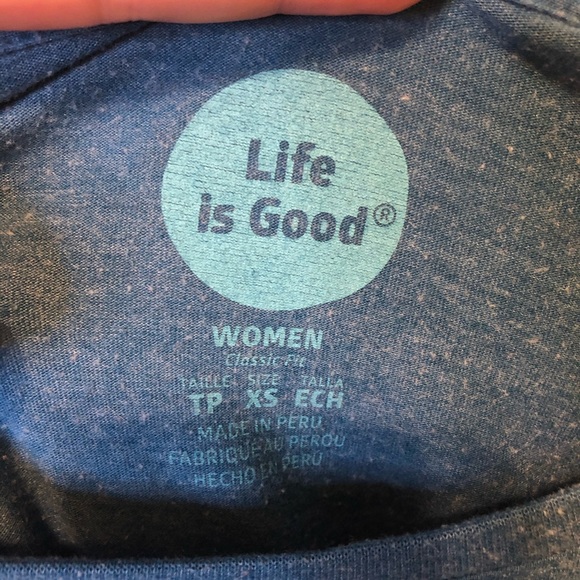 Life Is Good Breathe Mountain T Shirt - Size XS - Picture 4 of 6